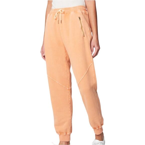 BLANK NYC Power Hour Sweatpant Jogger Peach Acid Wash - Large - NWT - Picture 1 of 8